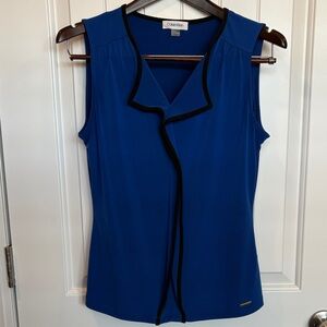 Calvin Klein Royal Blue Sleeveless Blouse